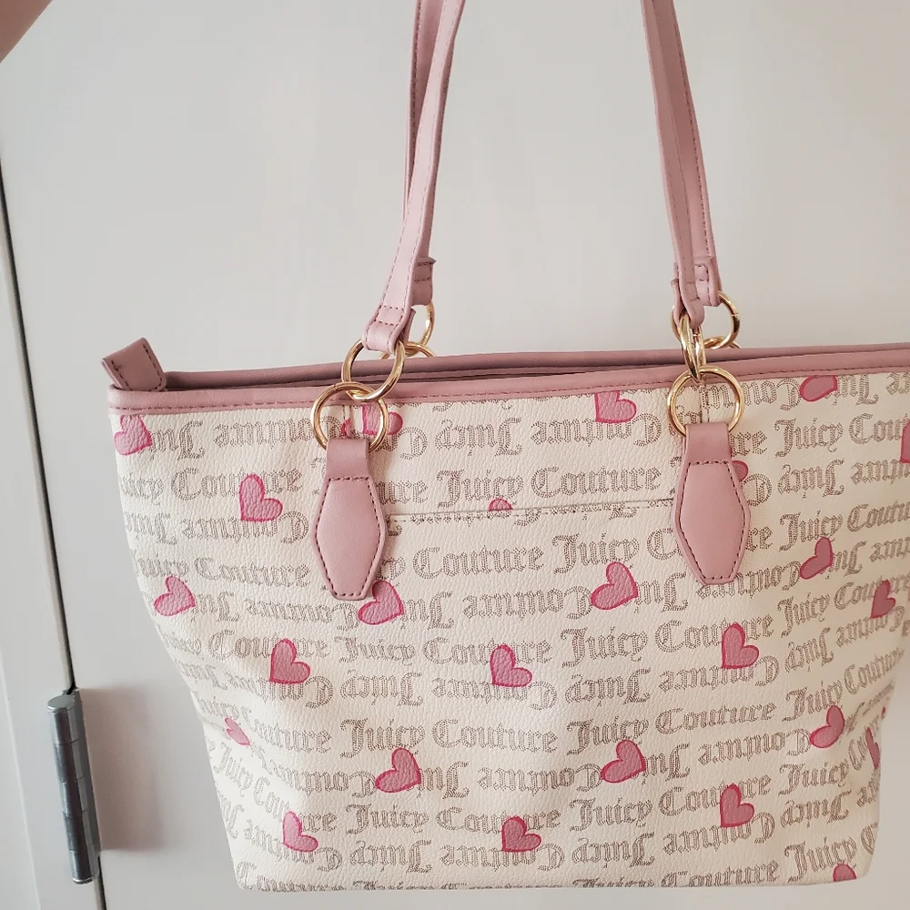 Juicy Couture Pink Heart Tote - Picture 2 of 3
